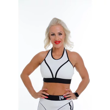 Halter Bra – White