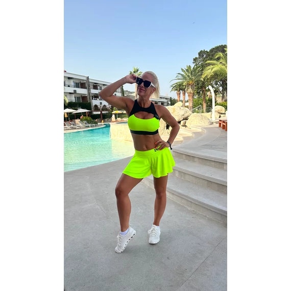 Power Bra – Black Neon