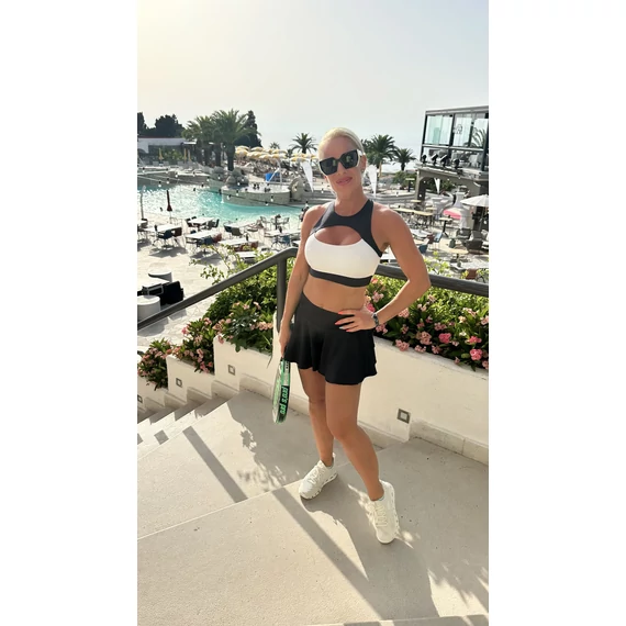 Power Bra – Black White